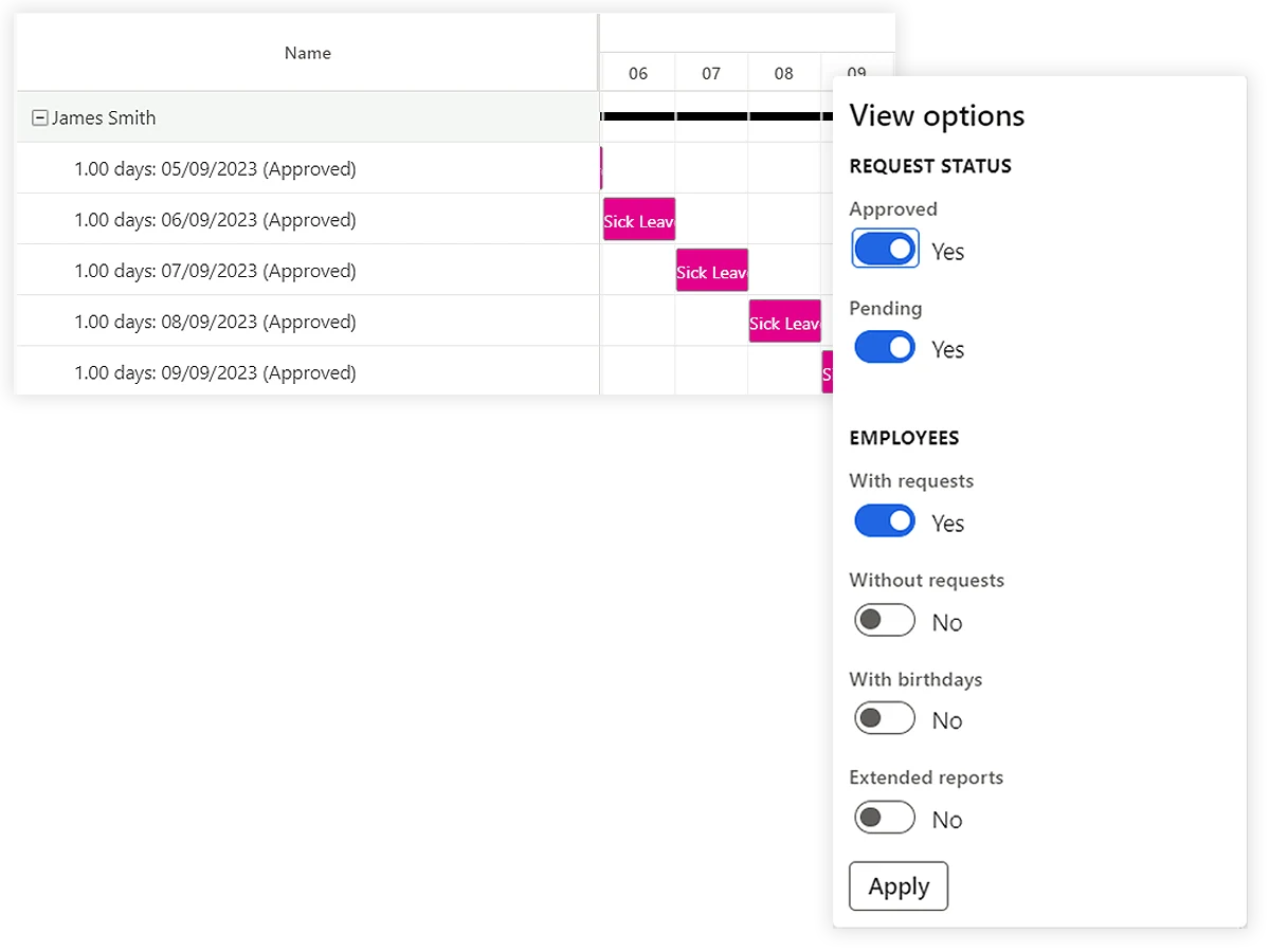 Simplified Leave and Shift Management